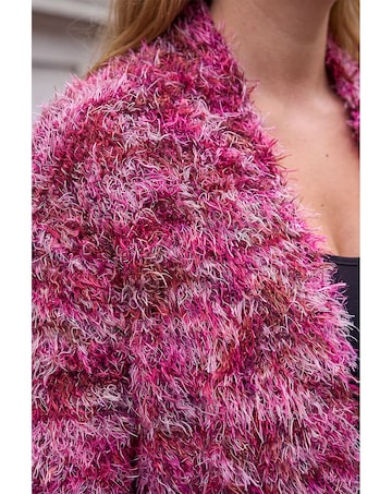 Roman Multi Fluffy Cardigan
