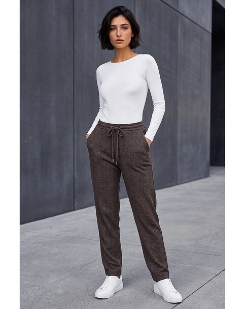 Roman Petite Abstract Stretch Trousers