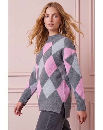 Roman Diamond Argyle Knit Jumper