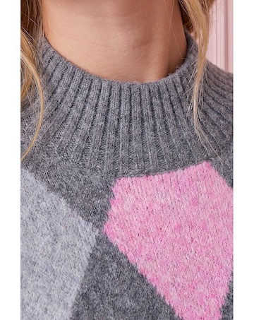Roman Diamond Argyle Knit Jumper