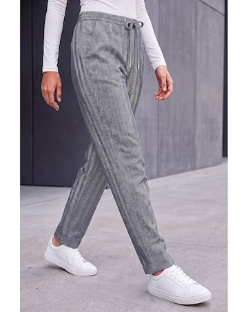 Roman Petite Herringbone Stretch Trouser
