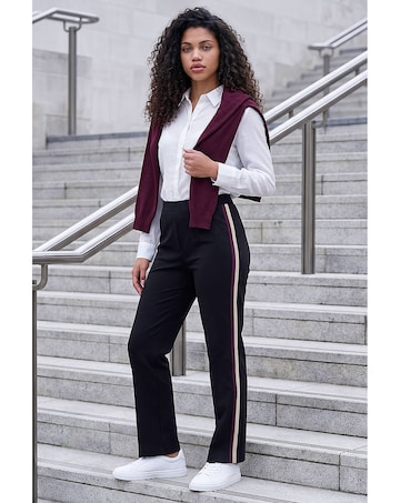 Roman Petite Side Stripe Stretch Trouser