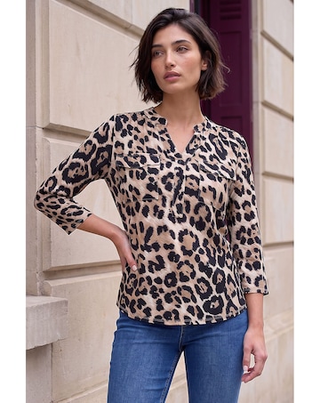 Roman Petite Animal Button Top