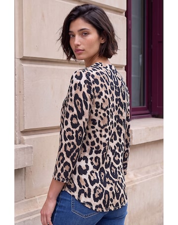 Roman Petite Animal Button Top