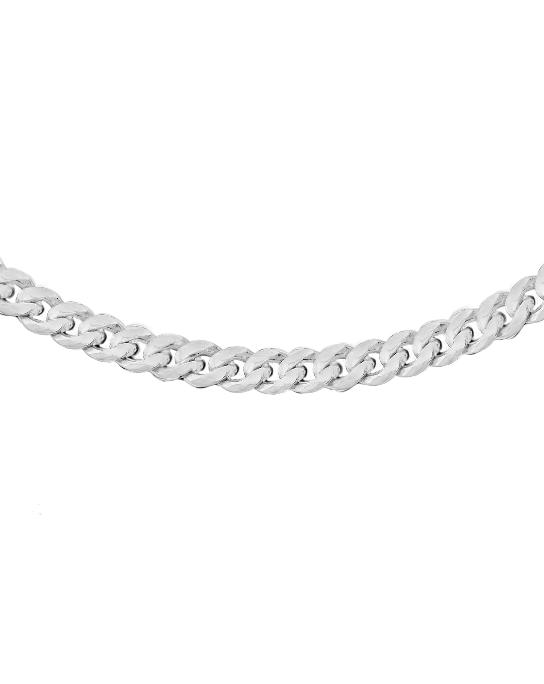 Gents Sterling Silver Panza Curb Chain