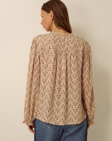 Monsoon Clementine Lace Print Top