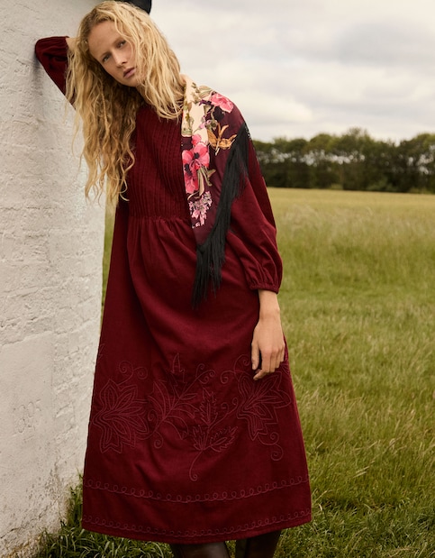 Monsoon Joyce Corduroy Midi Dress