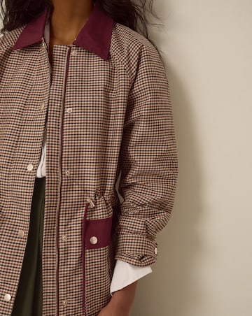 Monsoon Lola Check Barn Jacket