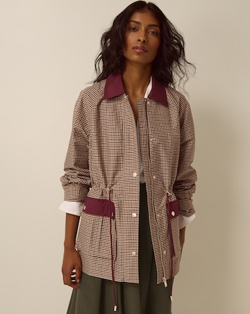 Monsoon Lola Check Barn Jacket