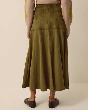 Monsoon Macy Tie Side Midi Skirt