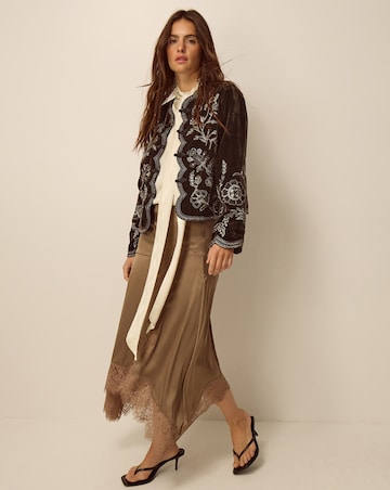 Monsoon Julia Embellished Velvet Jacket