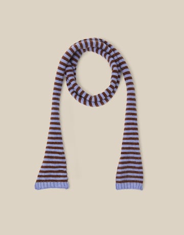 Monsoon Sage Stripe Skinny Scarf