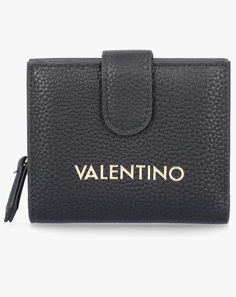 Valentino Bags Brixton Small Foldover Black Wallet