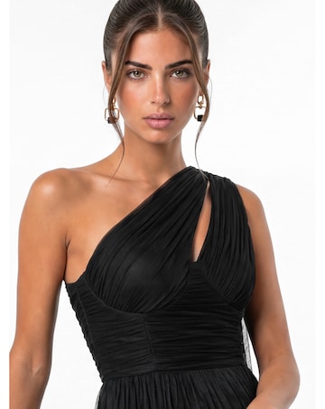 Anaya Cutout One Shoulder Maxi Dress