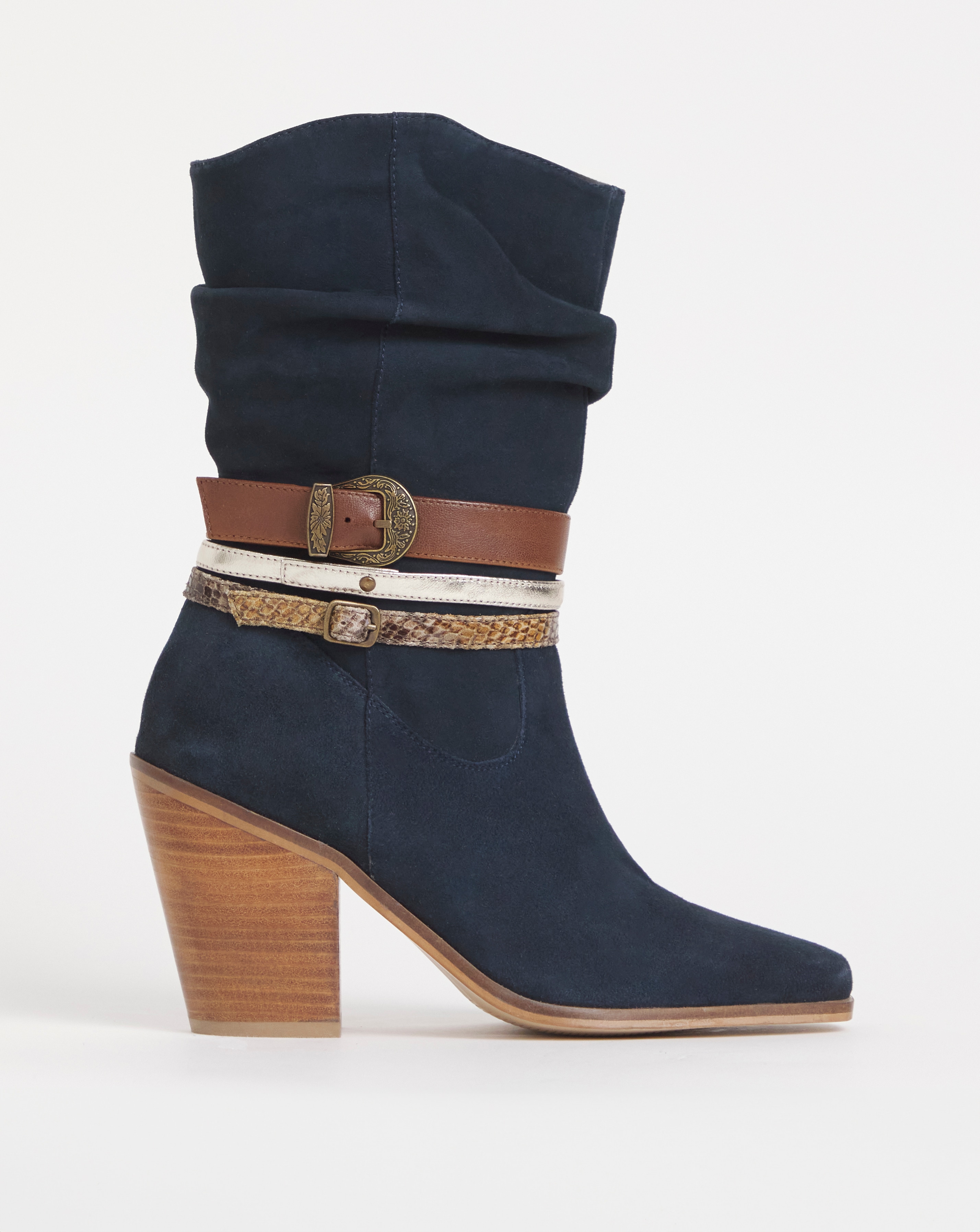 Joe Browns Ruched Cowboy Boot E fit