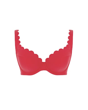 Panache Swim Spirit Red Lauren Plunge Bikini Top