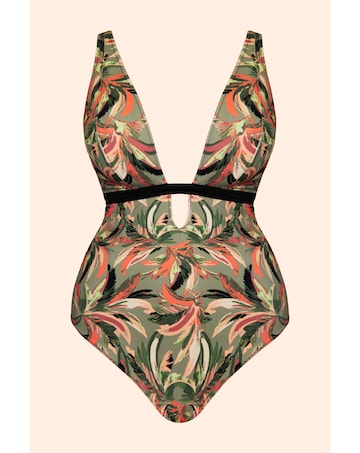 Curvy Kate Sunset Palm Reversible Non-Wired Multiway Swimsuit