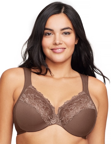 Glamorise Plus Size Low Cut WonderWire Lace Bra 1240