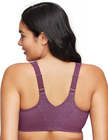 Glamorise Plus Size Lacey T-Back WonderWire Bra 9246