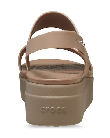 Crocs Latte/Mushroom Brooklyn Low Wedge - Standard Fit