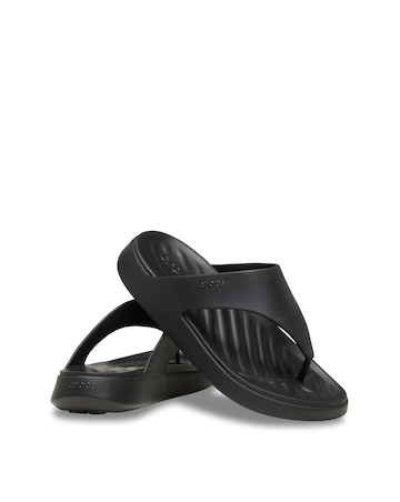 Crocs Black Getaway Triangle Flip - Standard Fit