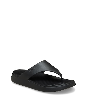 Crocs Black Getaway Triangle Flip - Standard Fit