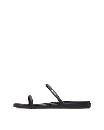 Crocs Black Miami Two Strap Sandal - Standard Fit