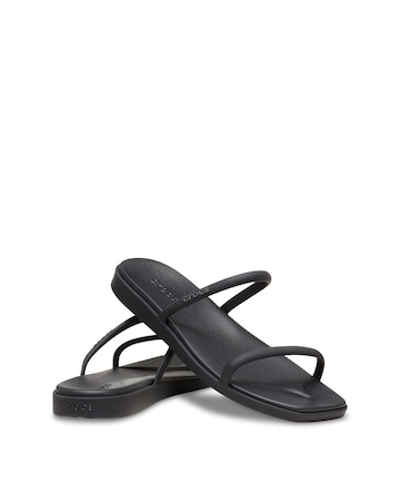 Crocs Black Miami Two Strap Sandal - Standard Fit