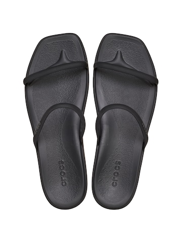 Crocs Black Miami Two Strap Sandal - Standard Fit