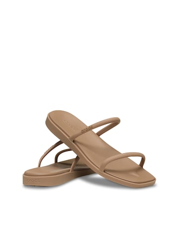 Crocs Milk Chocolate Miami Two Strap Sandal - Standard Fit