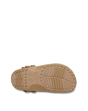 Crocs Sepia Classic Crafted Vegan Suede Stitch Clog - Standard Fit