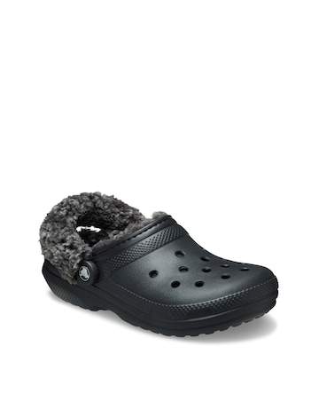 Crocs Black Classic Fleece Lined Clog - Standard Fit