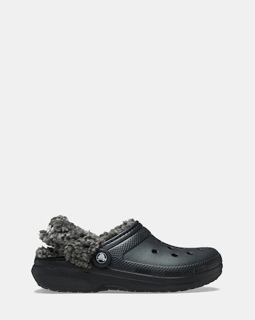 Crocs Black Classic Fleece Lined Clog - Standard Fit