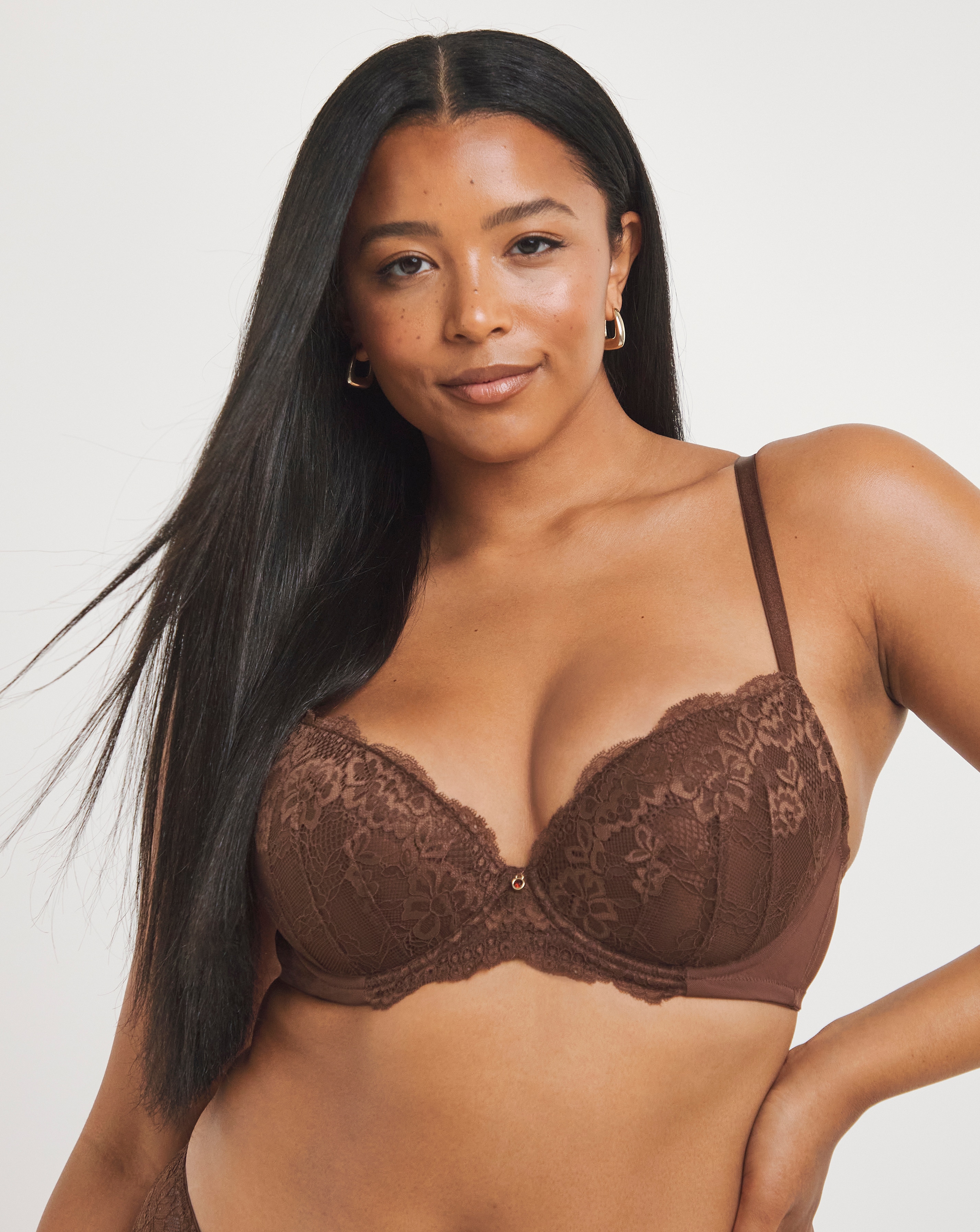 Ann Summers Sexy Lace Plunge Bra Nude4