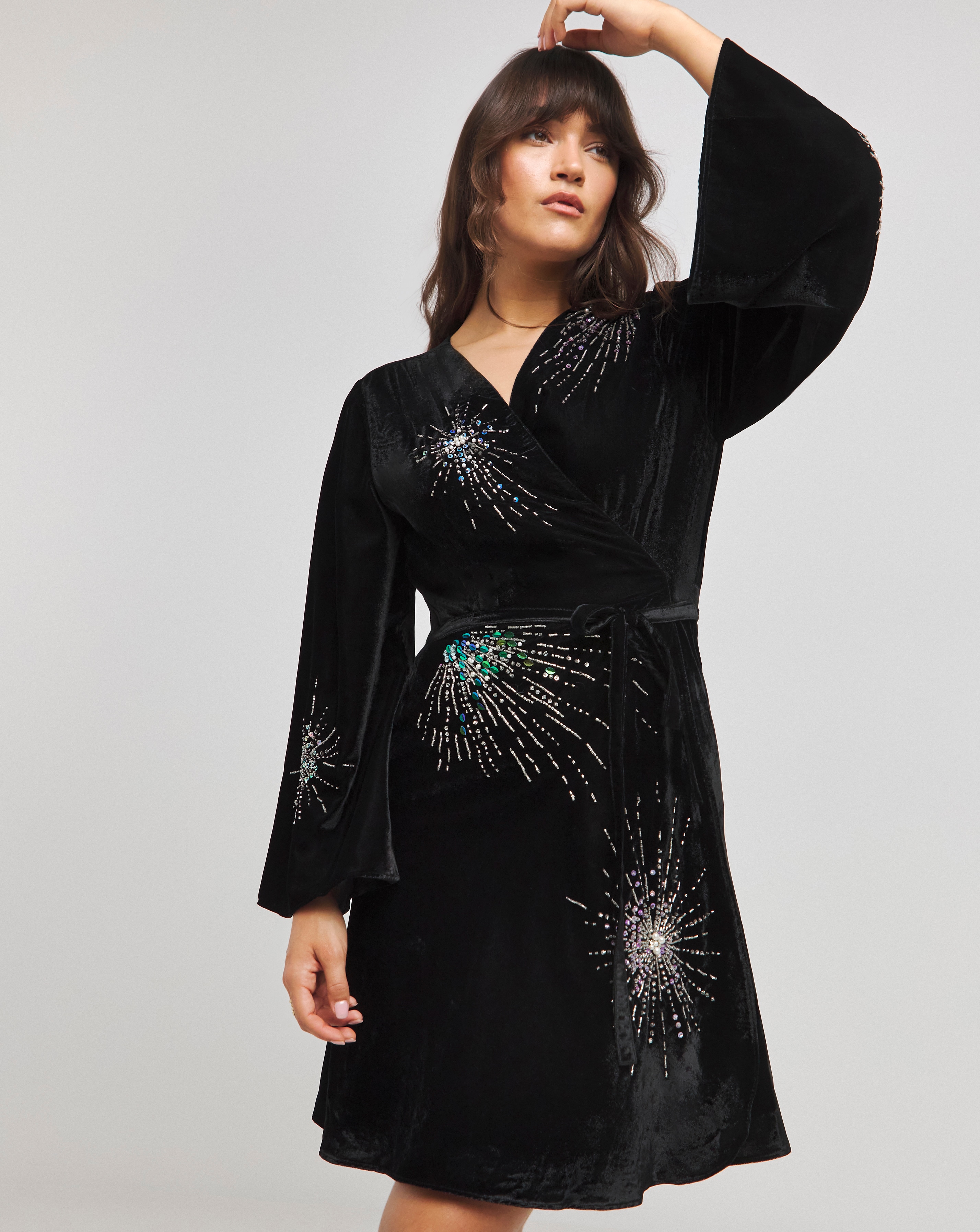 Hope & Ivy Cressi Firework Mini Dress