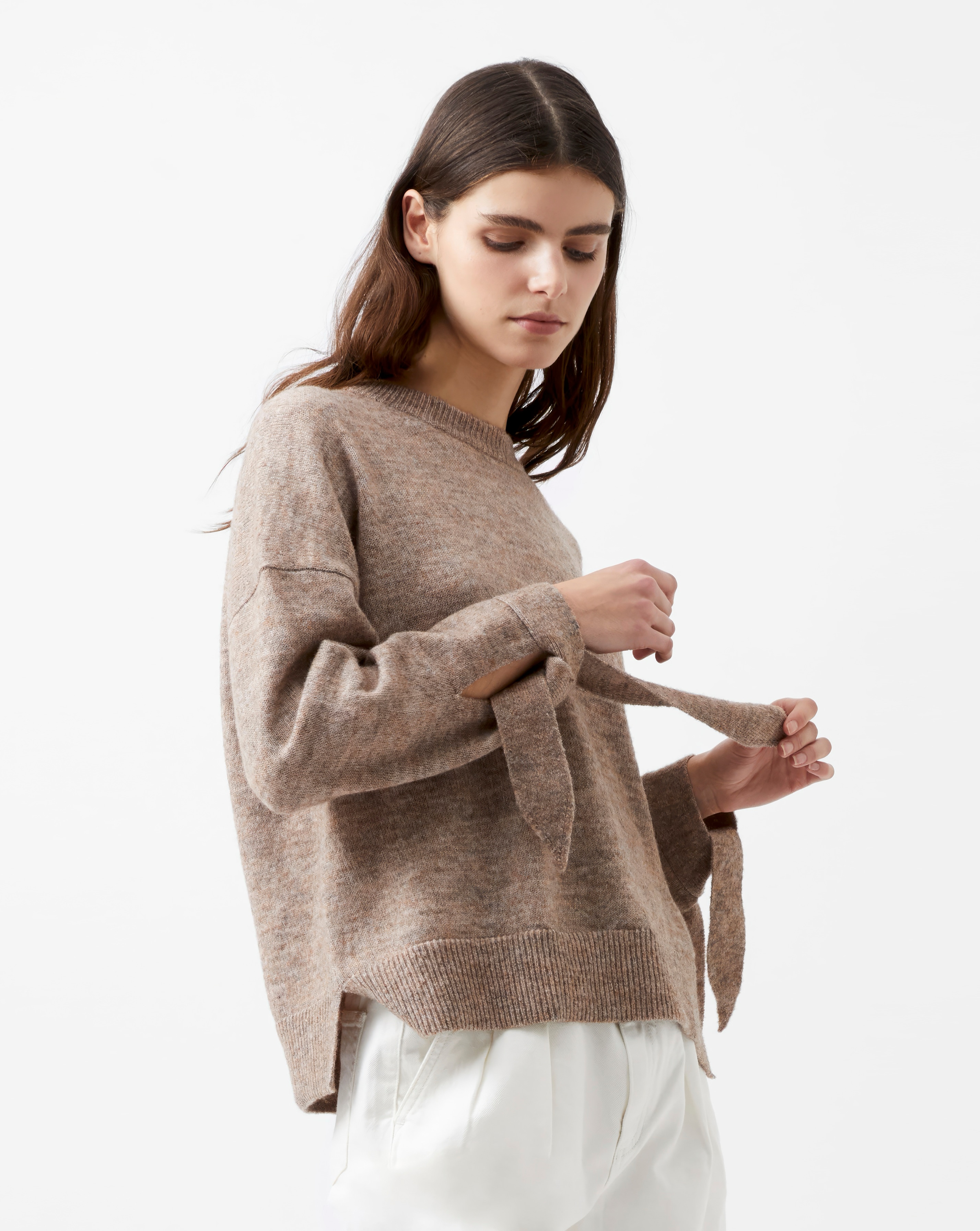 French Connection Tie Sleeve Jumper