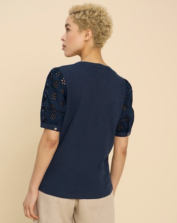 White Stuff Bella Broderie Mix Top