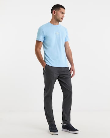 Calvin Klein Jeans Short Sleeve Monologo T-Shirt - Blue