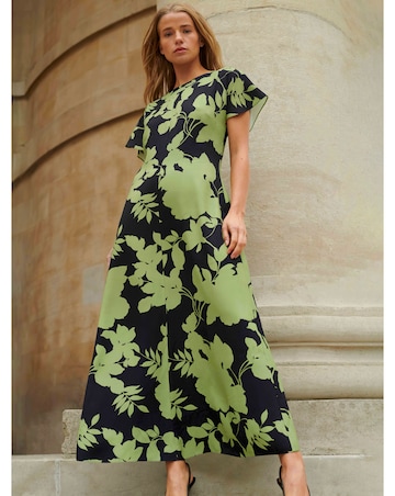 Ro&Zo Shadow Floral Harper Midi Dress