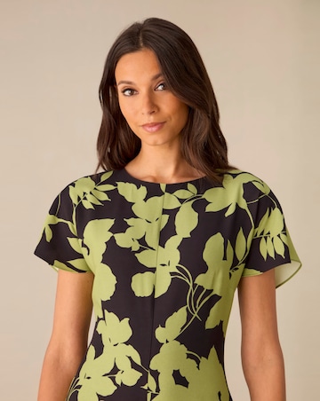 Ro&Zo Shadow Floral Harper Midi Dress