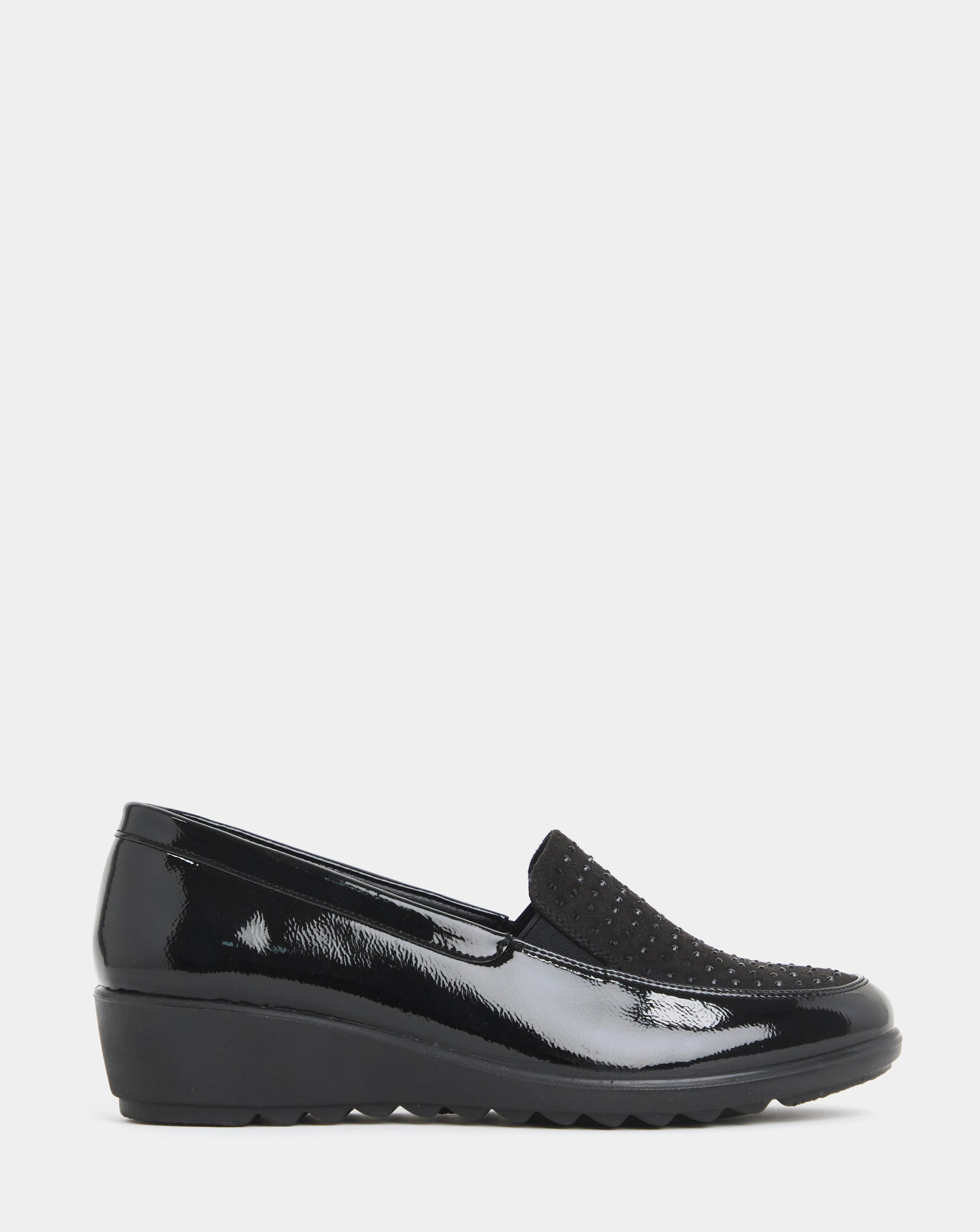 New In - Sparkle Vamp Wedge Loafer Ex Wide
