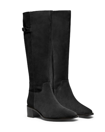 Clarks Suede Wrenn Knee High Boot - Standard Fit (D)
