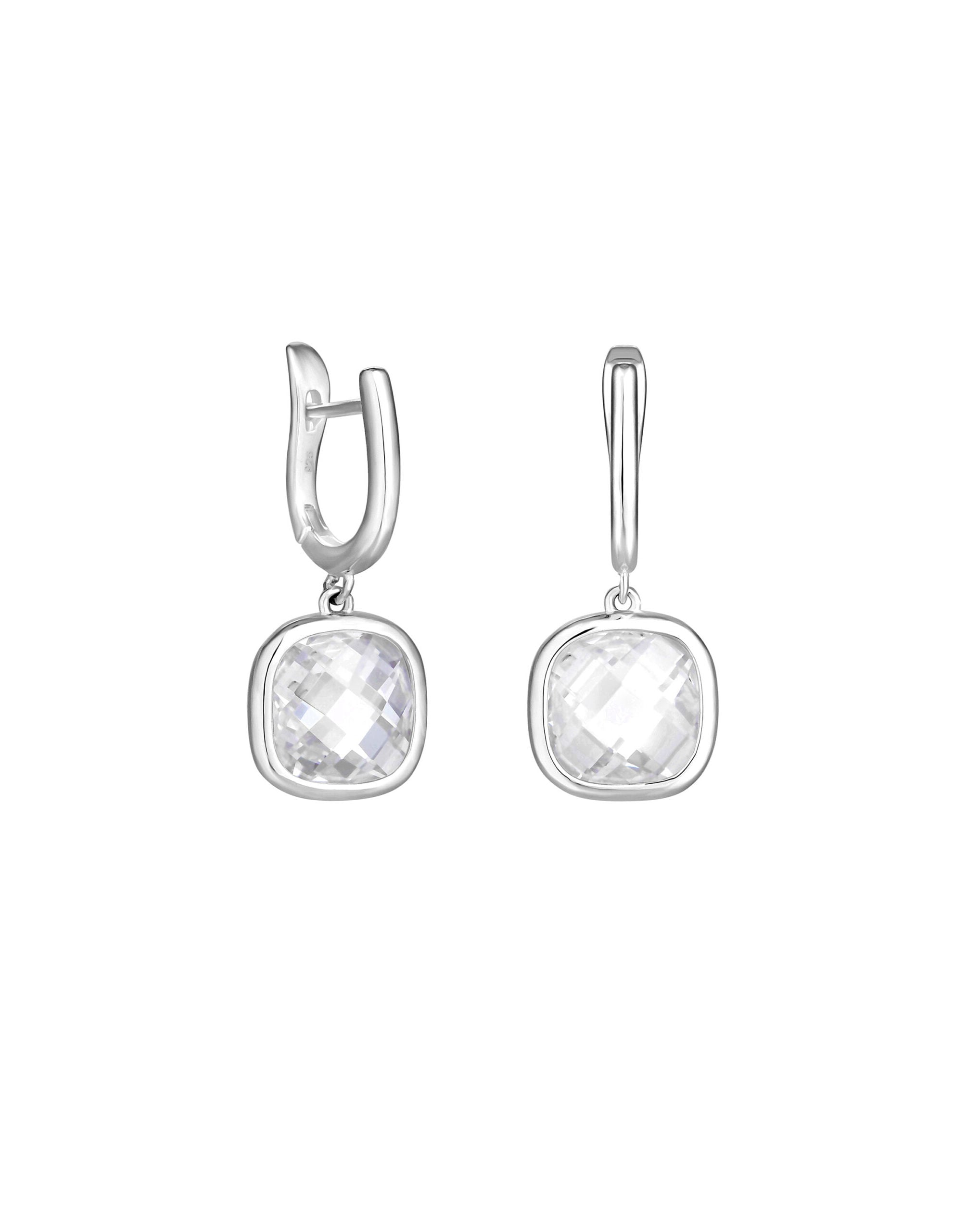Simply Silver CZ Hoop Earrings