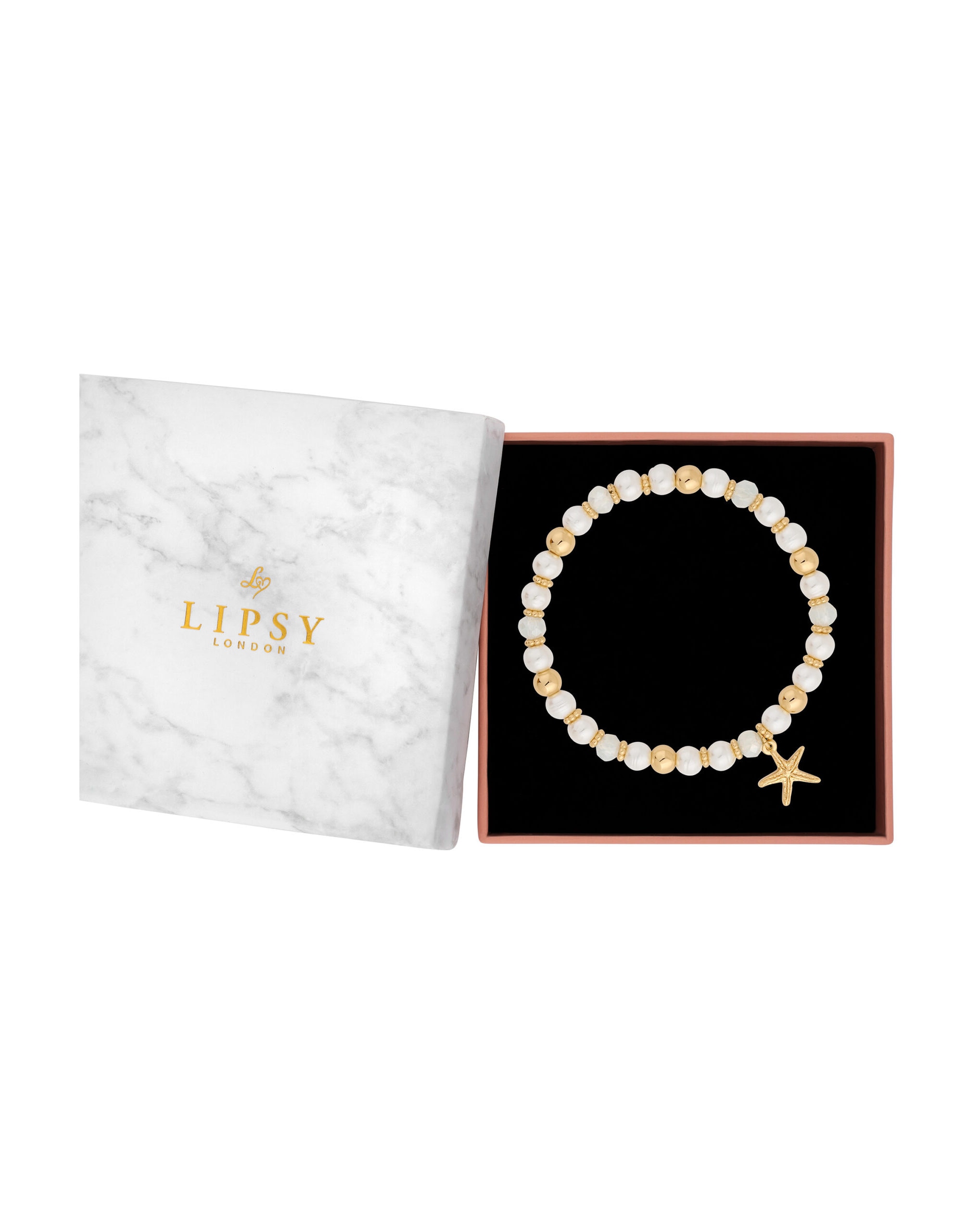 Lipsy Beaded Charm Bracelet - Gift Boxed