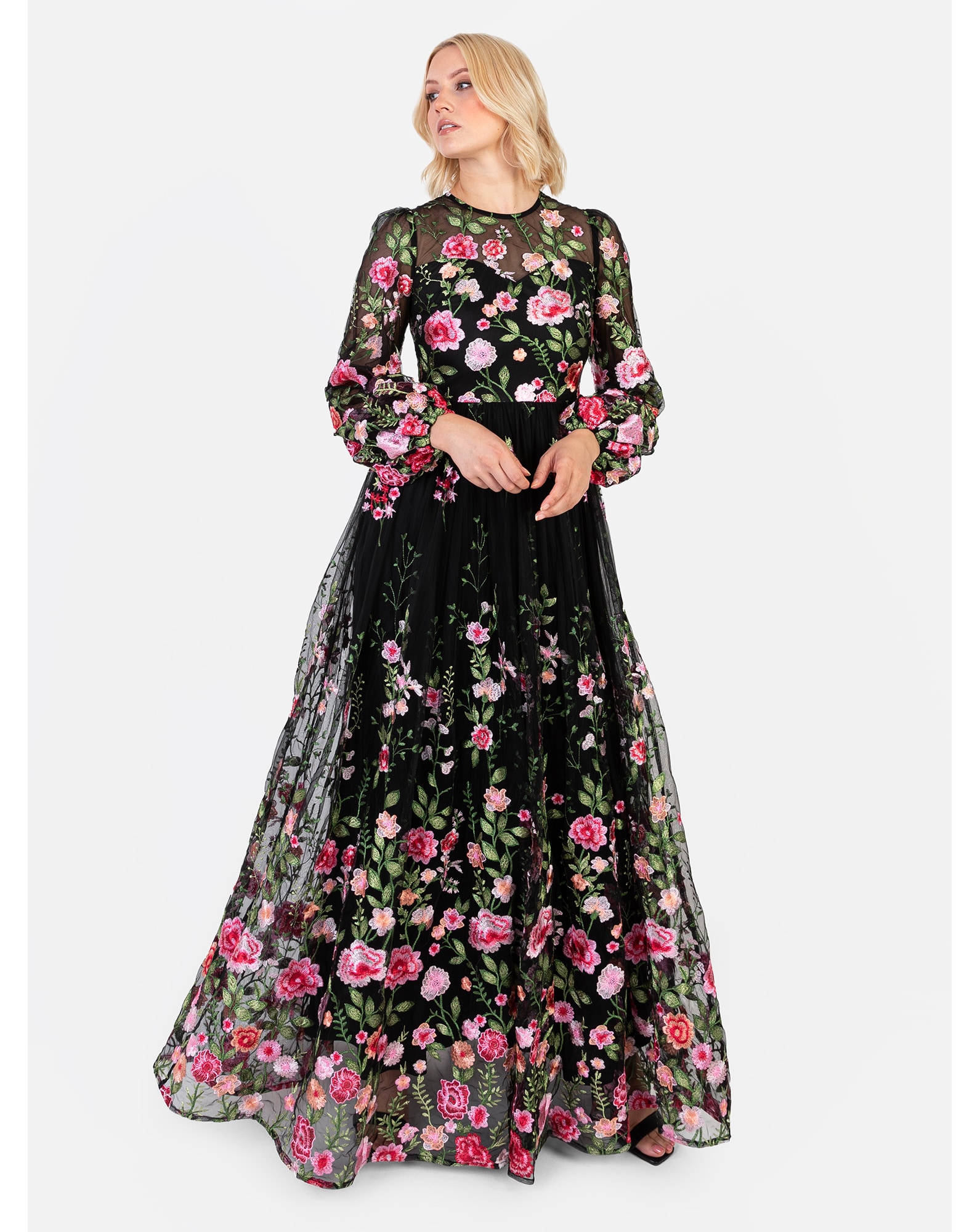 Maya Deluxe Embroidered Dress