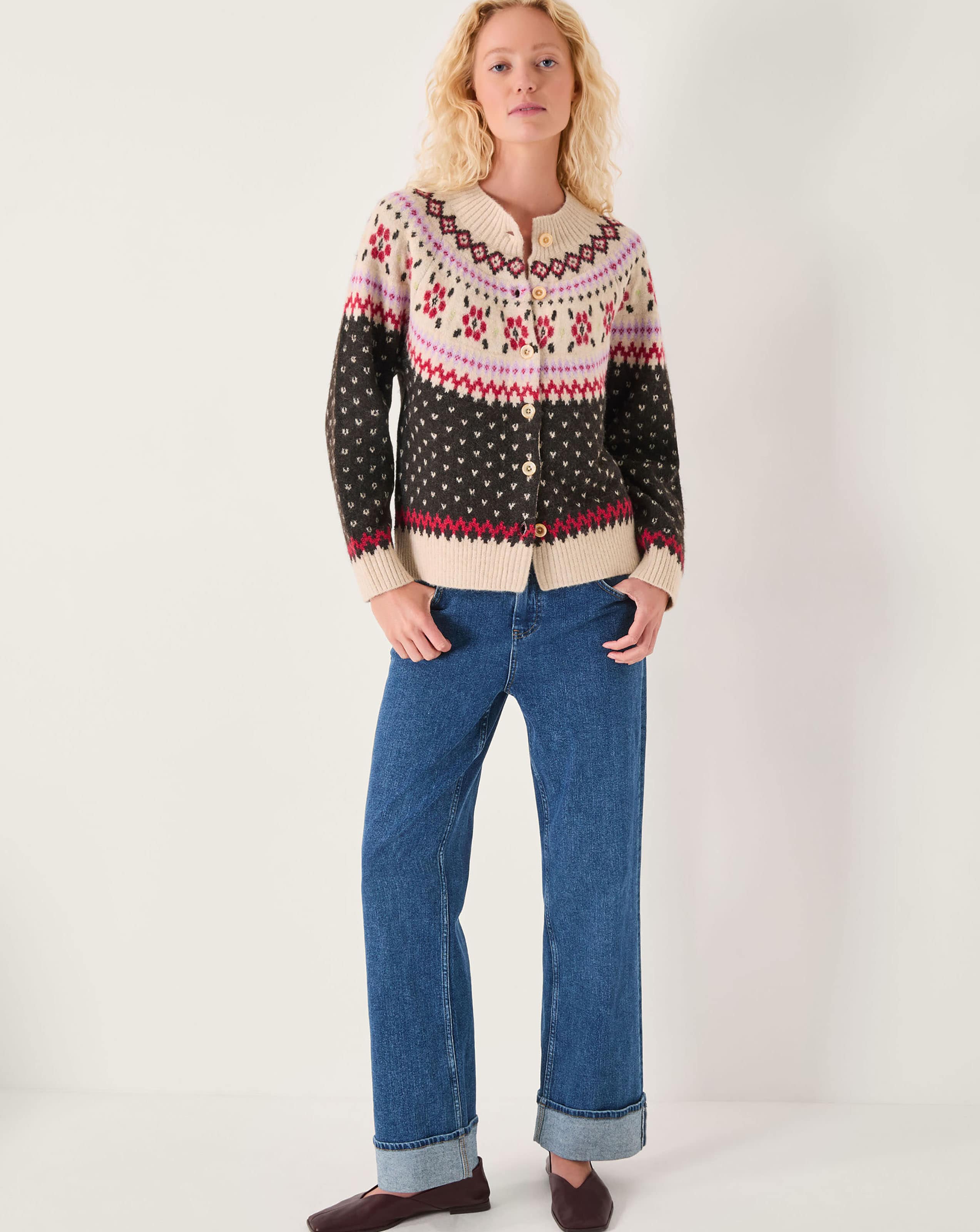Monsoon Feliz Fair Isle Cardigan