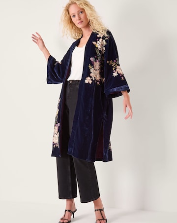 Monsoon Fallon Velvet Kimono