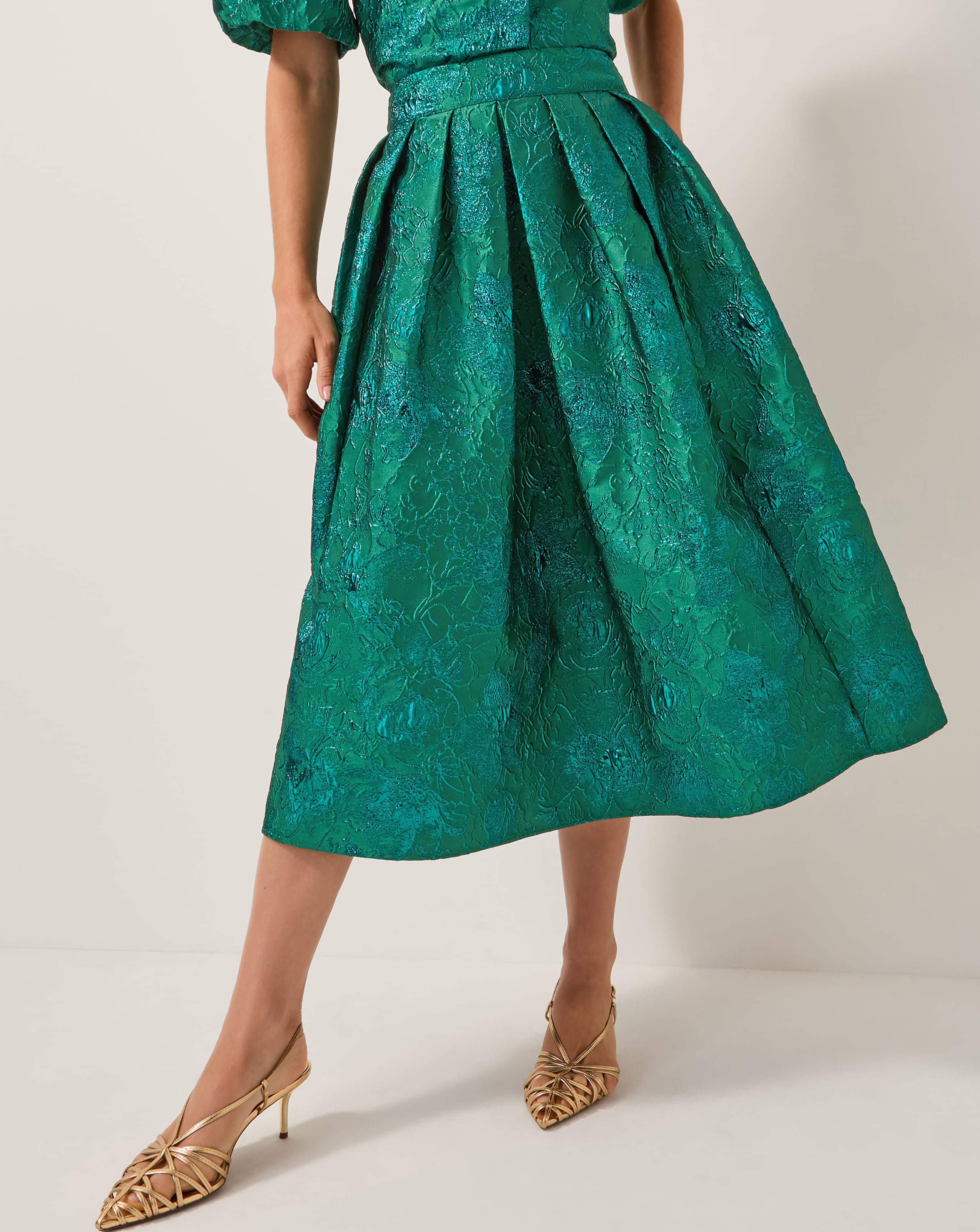 Monsoon Jolene Floral Midi Skirt