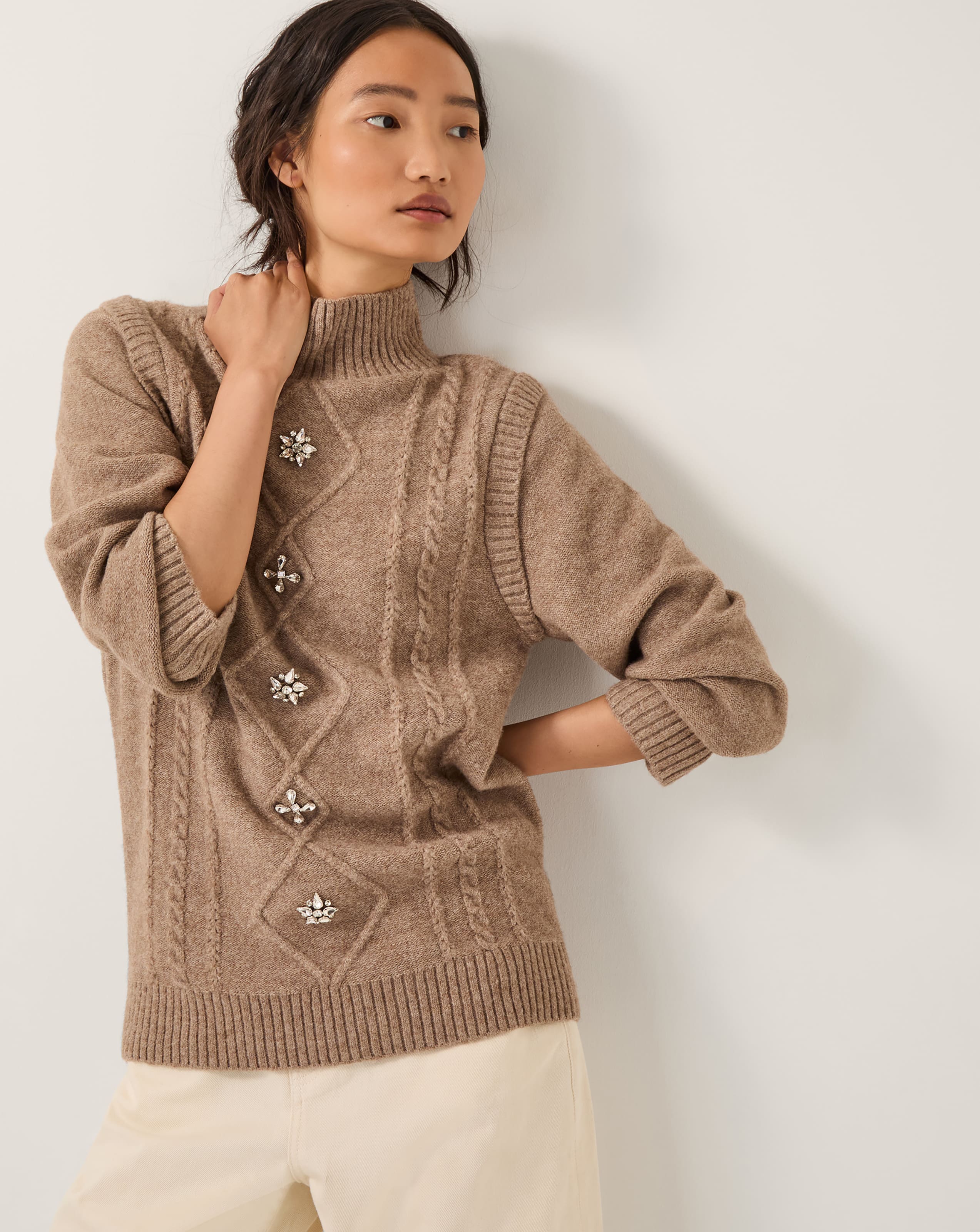 New In - Monsoon Candice Cable Knit Jumper