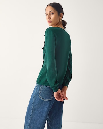 Monsoon Sofia Asymmetrical Button Jumper